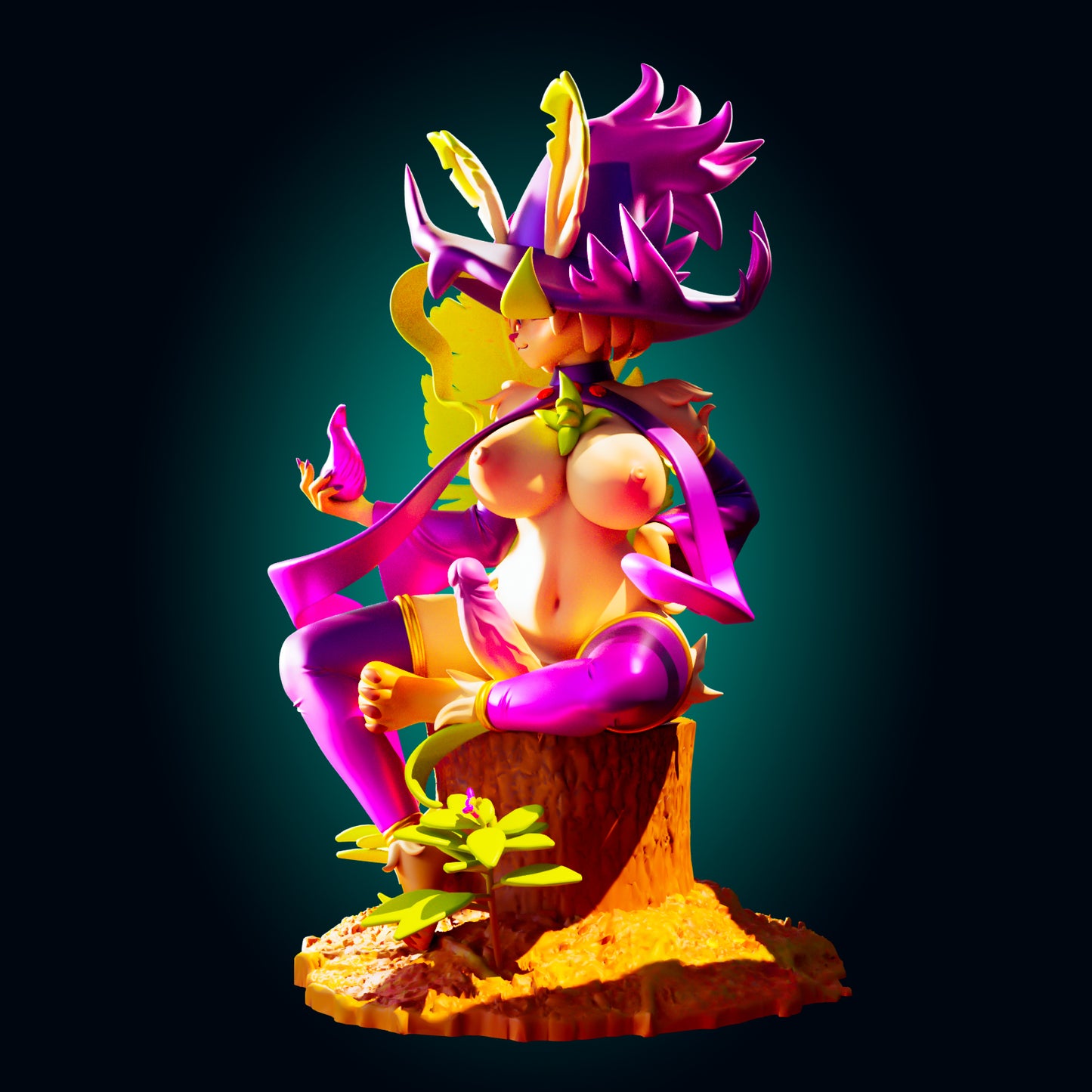 NSFW Enchanted Forest Sorceress Resin Miniature