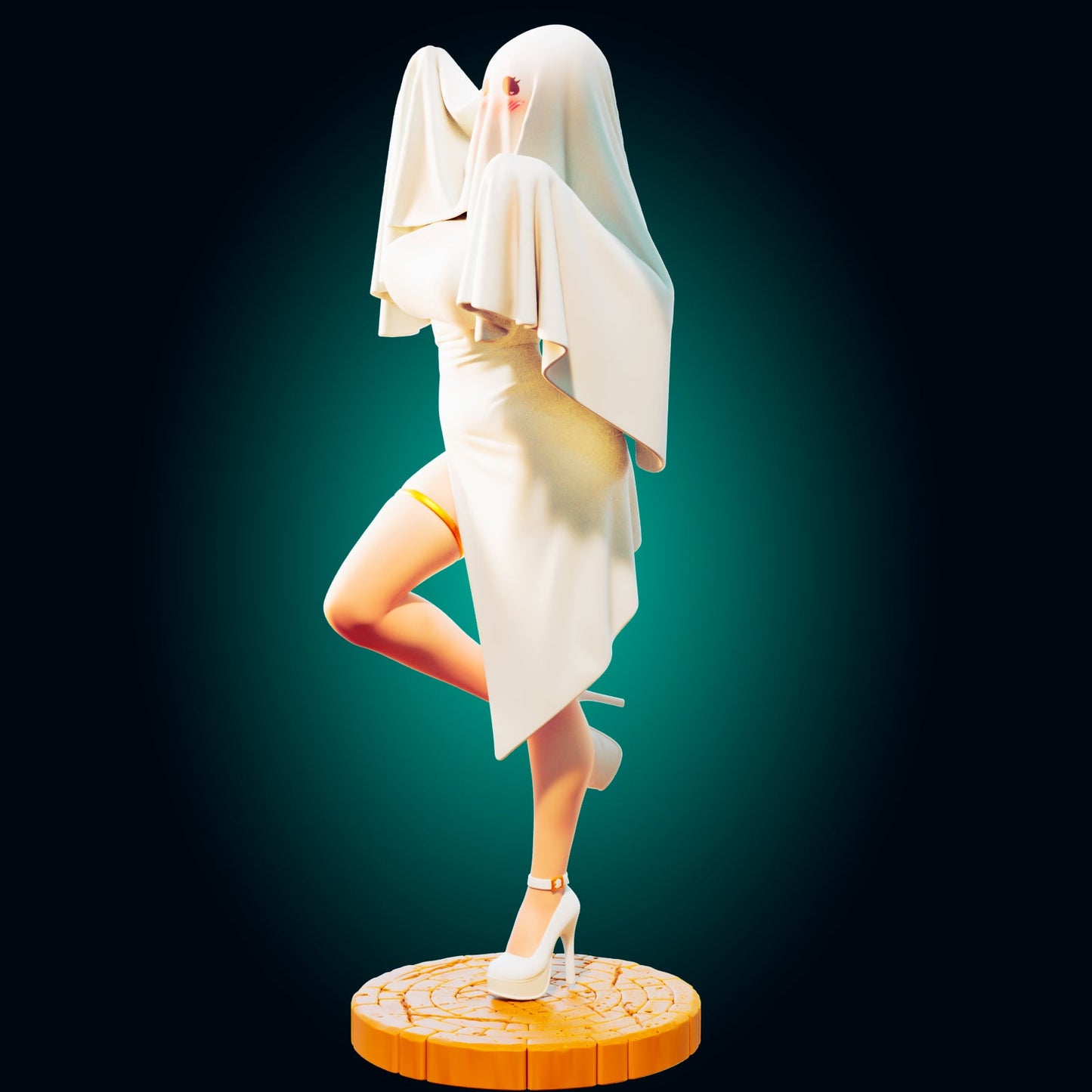 Ghost Waifu Resin Miniature - Ravenous Miniatures