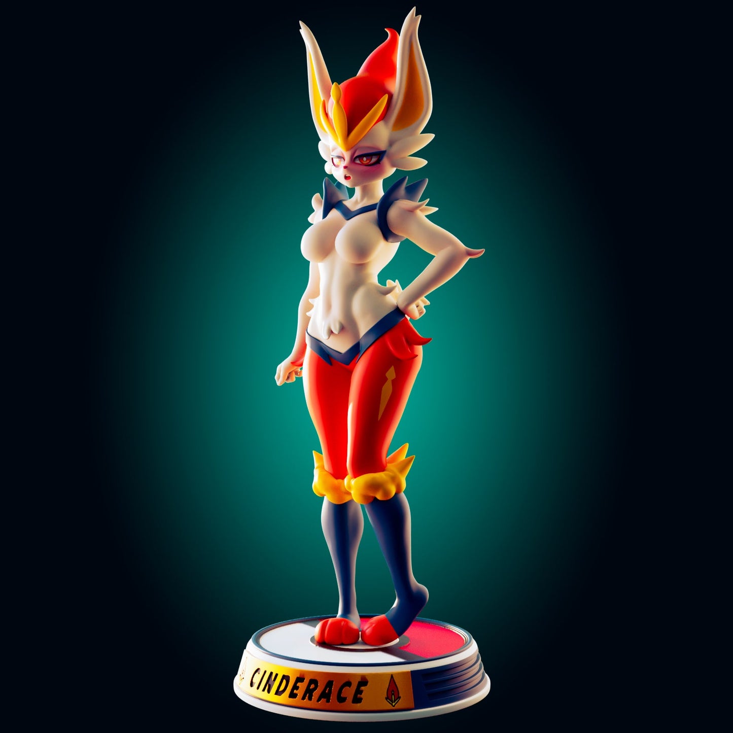 Infernal Cinderace Resin Miniature - Ravenous Miniatures