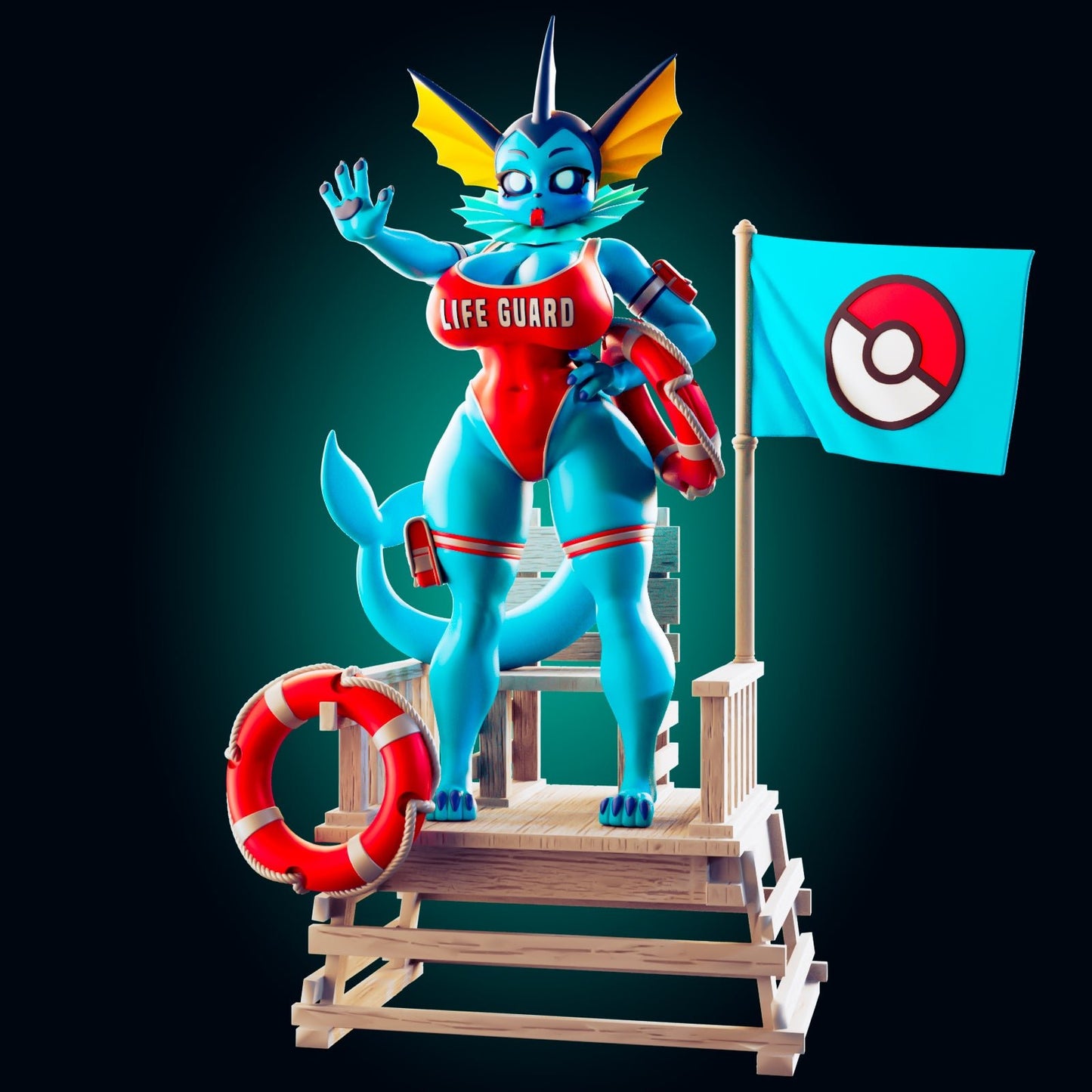 Nautica - The Aquatic Guardian | Fantasy Resin Figure - Ravenous Miniatures