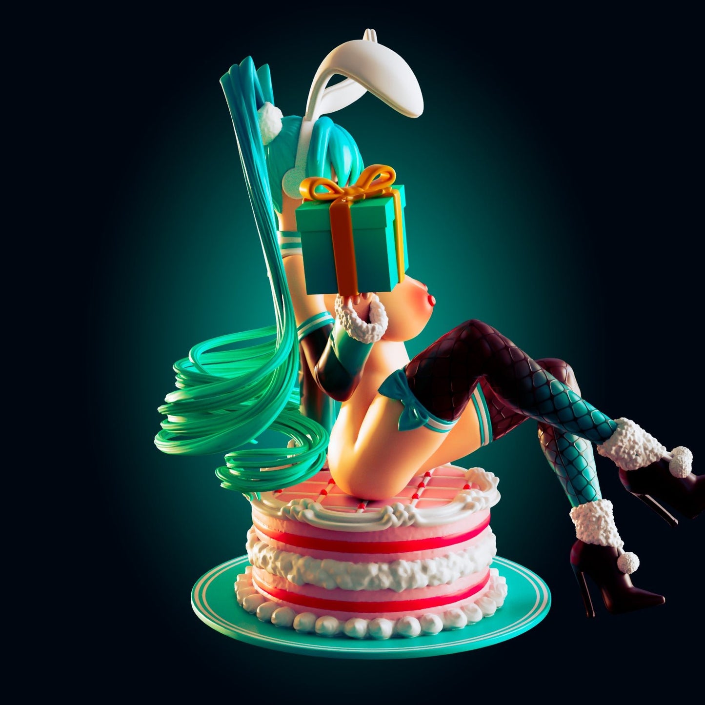 NSFW Bunny Temptation Resin Miniature - Ravenous Miniatures