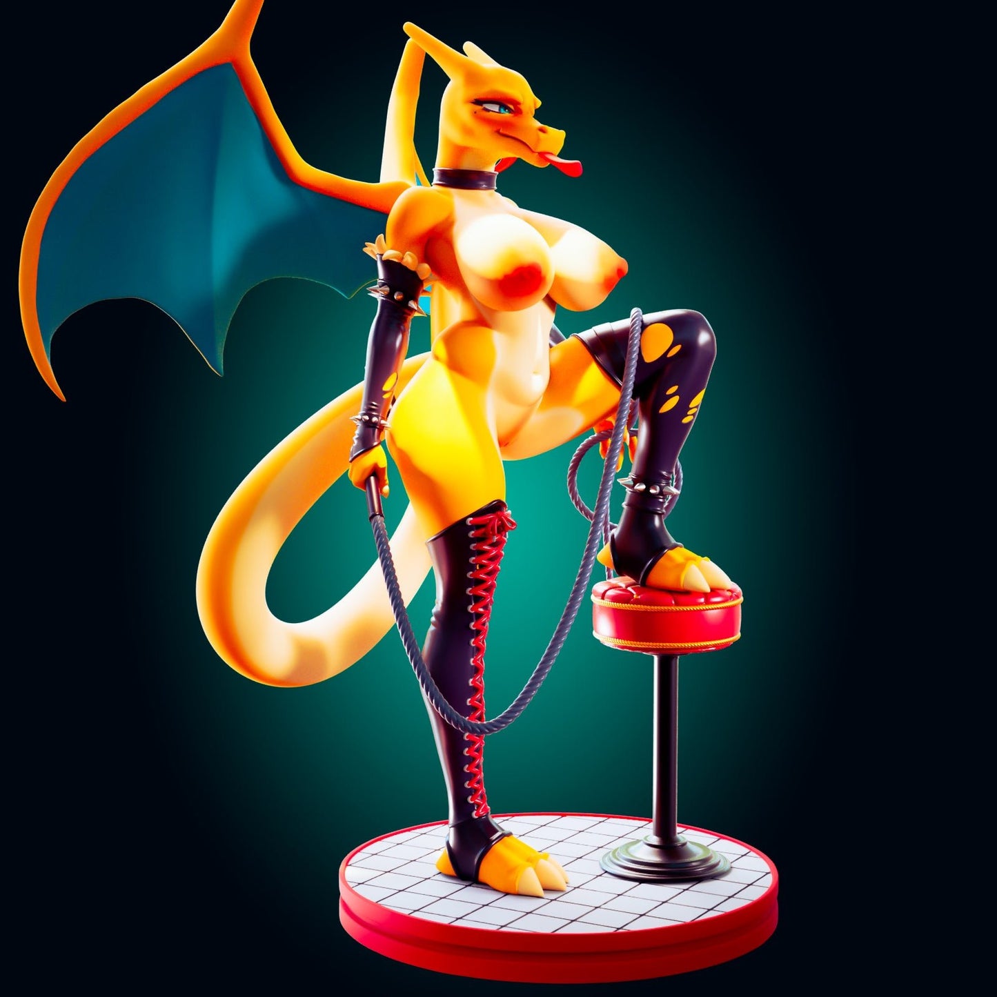 NSFW Dominatrix Charis Resin Miniature - Ravenous Miniatures