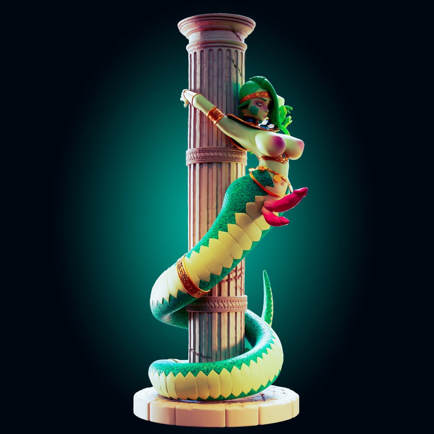 NSFW - The Enchanting Medusa – Resin Fantasy Miniature - Ravenous Miniatures