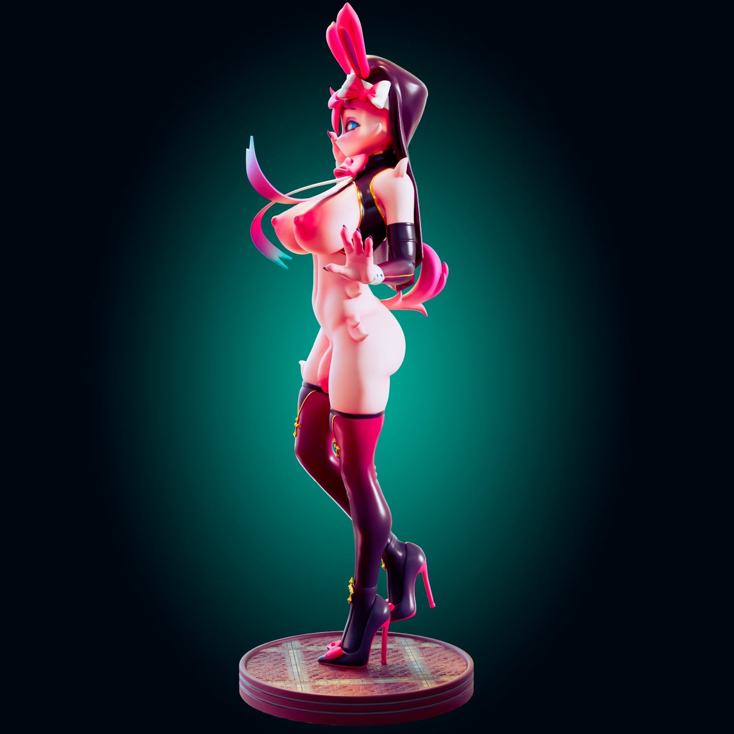 NSFW The Forbidden Bunny Priestess – 3D Resin Collectible Miniature - Ravenous Miniatures
