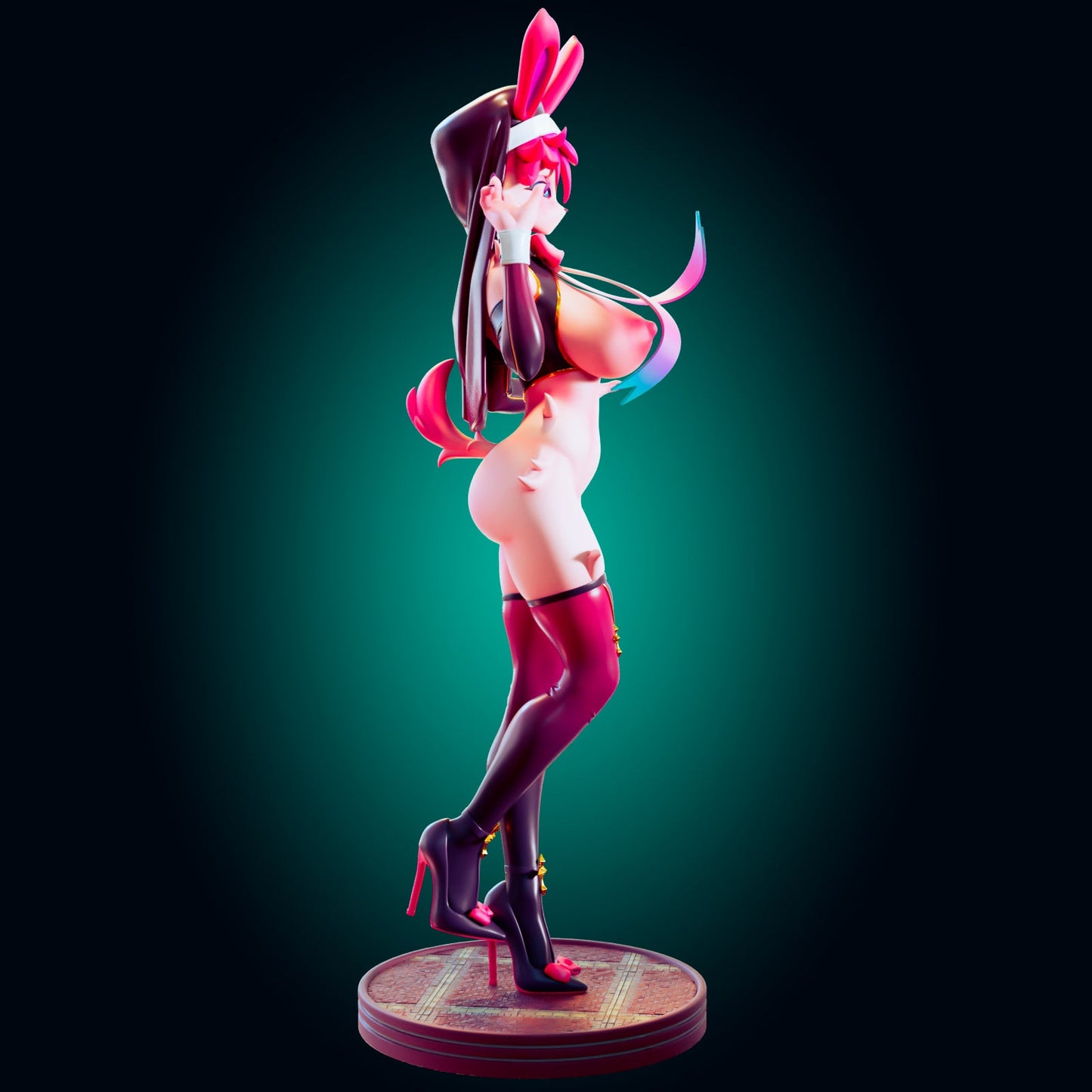 NSFW The Forbidden Bunny Priestess – 3D Resin Collectible Miniature - Ravenous Miniatures
