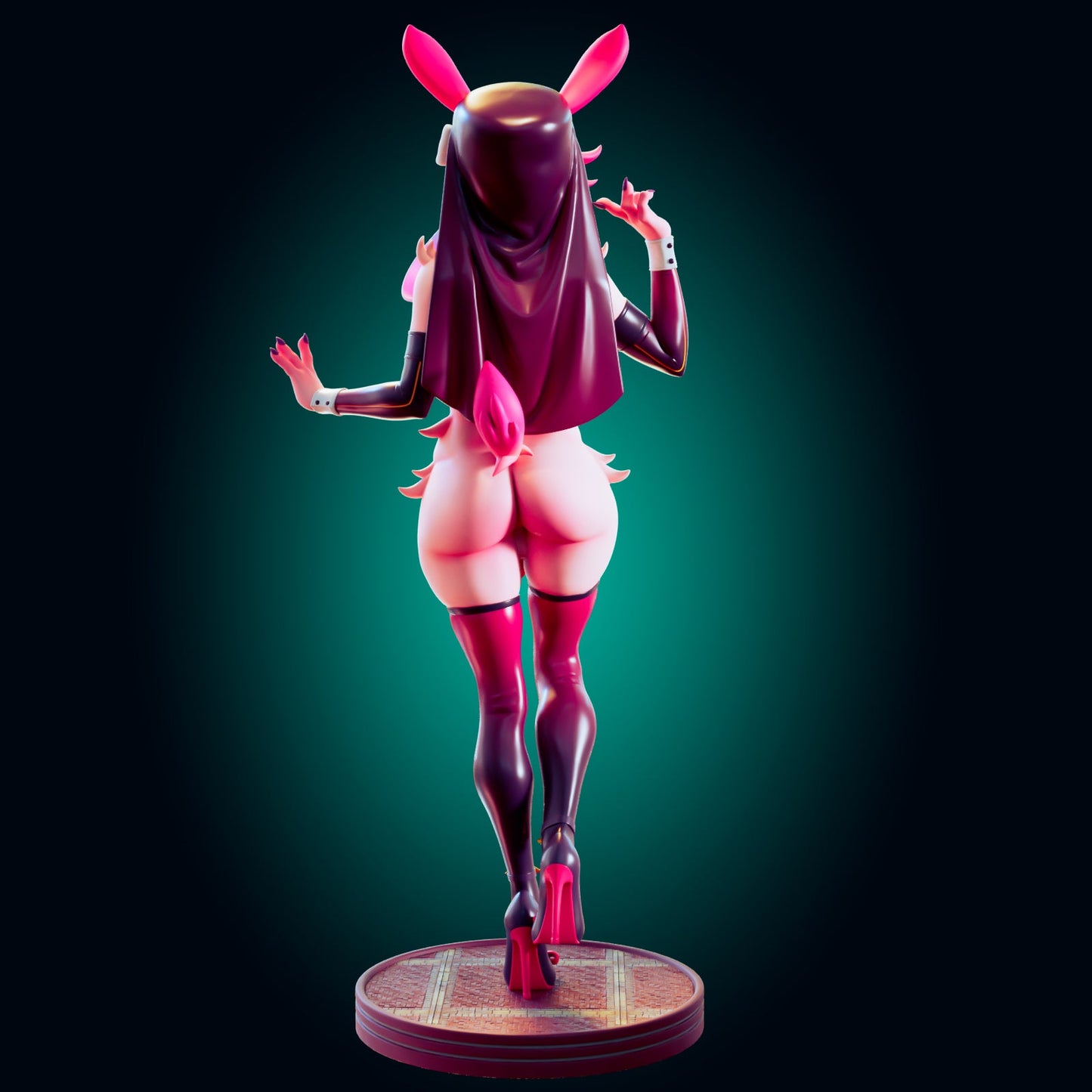 NSFW The Forbidden Bunny Priestess – 3D Resin Collectible Miniature - Ravenous Miniatures