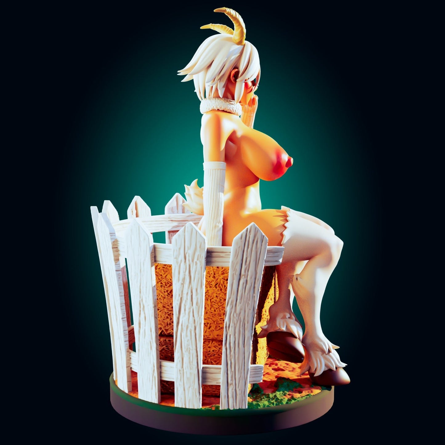 NSFW The Gentle Hoofed Guardian – Farmstead Resin Miniature - Ravenous Miniatures