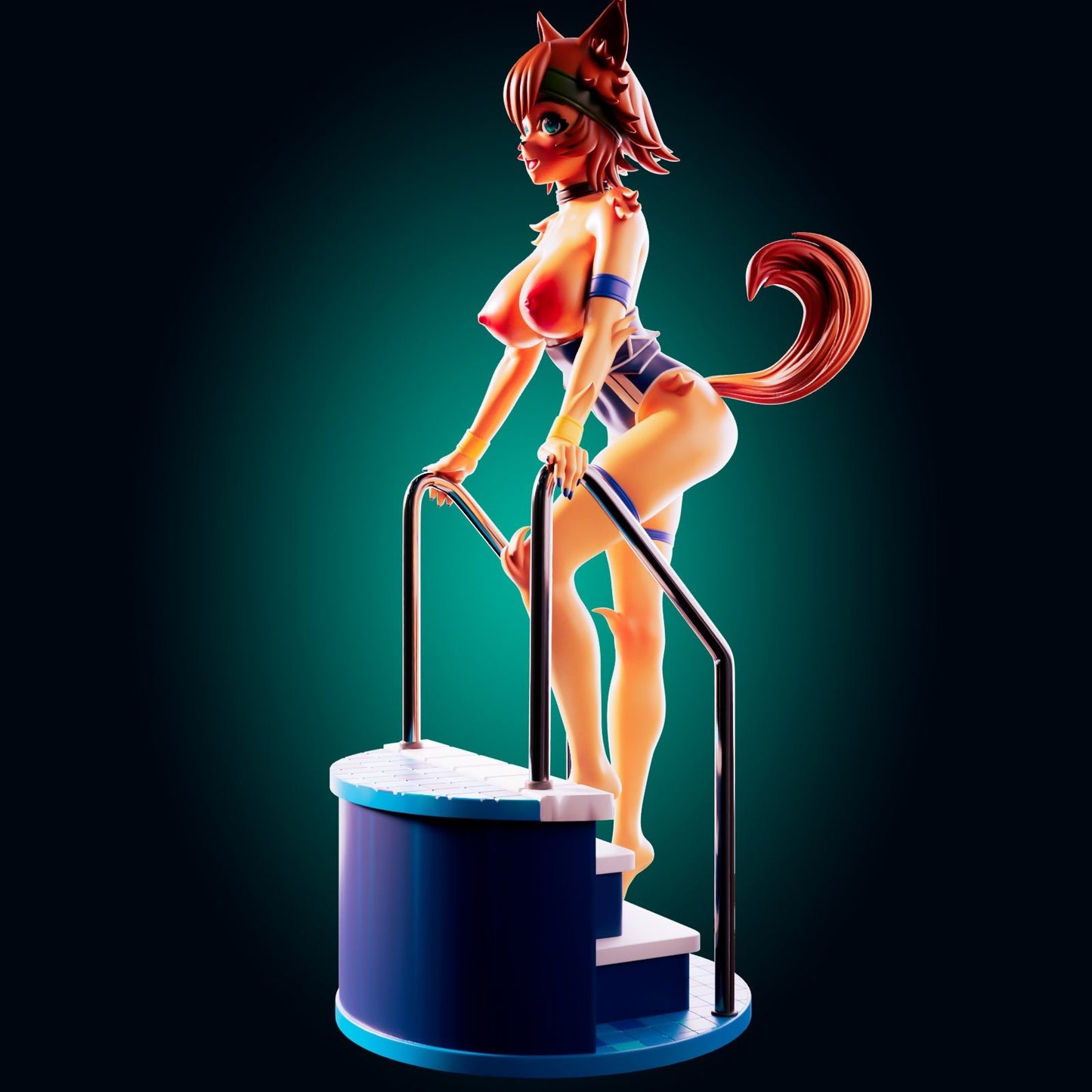 Nsfw The Spirited Canine Athlete – Resin Figure Miniature - Ravenous Miniatures