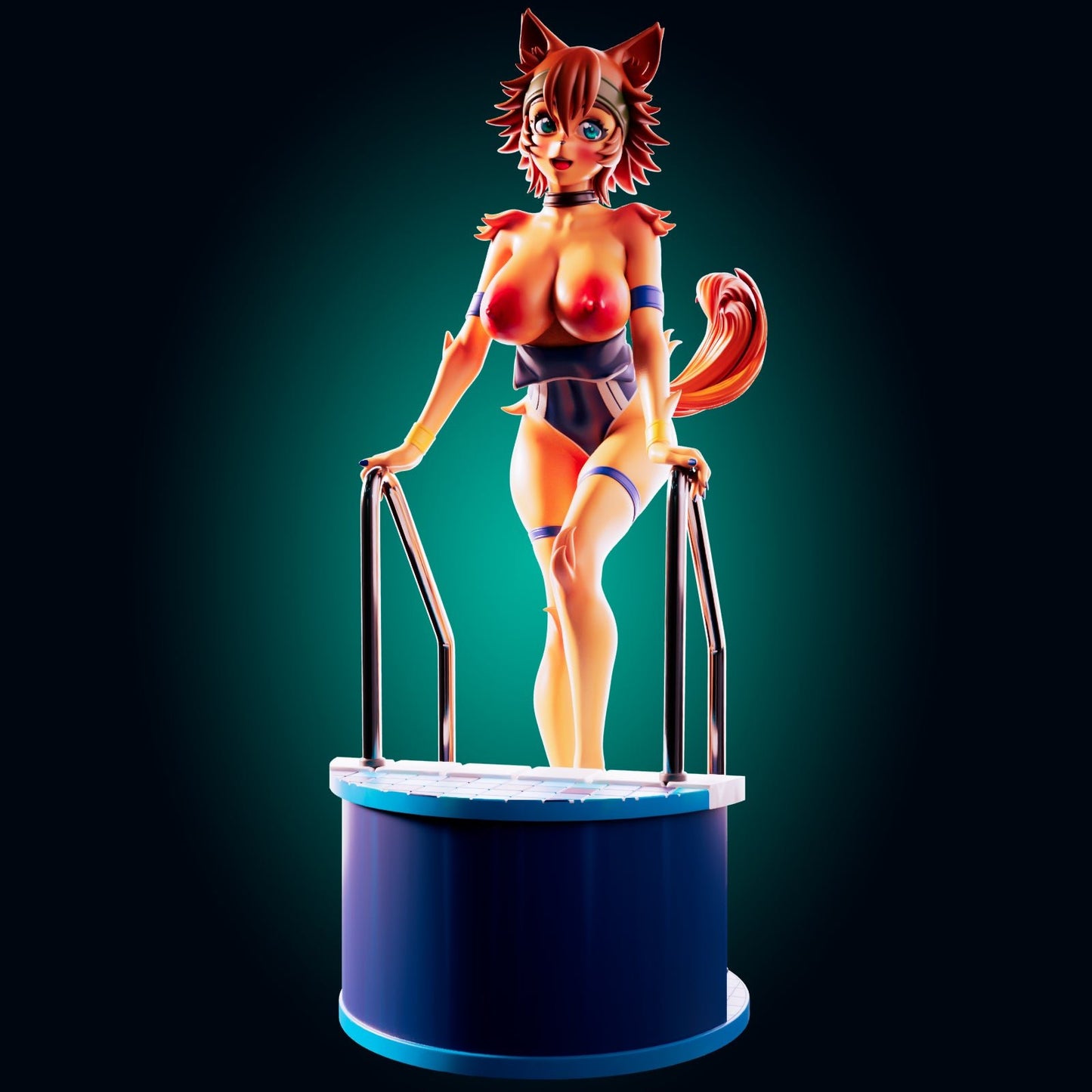 Nsfw The Spirited Canine Athlete – Resin Figure Miniature - Ravenous Miniatures
