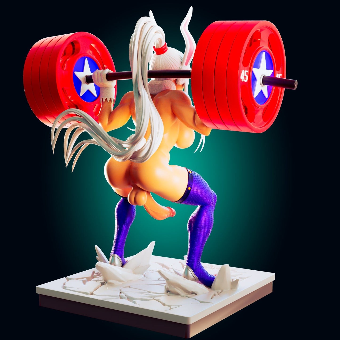 NSFW The Titan - Blooded Warrior – Powerlifting Resin Miniature - Ravenous Miniatures