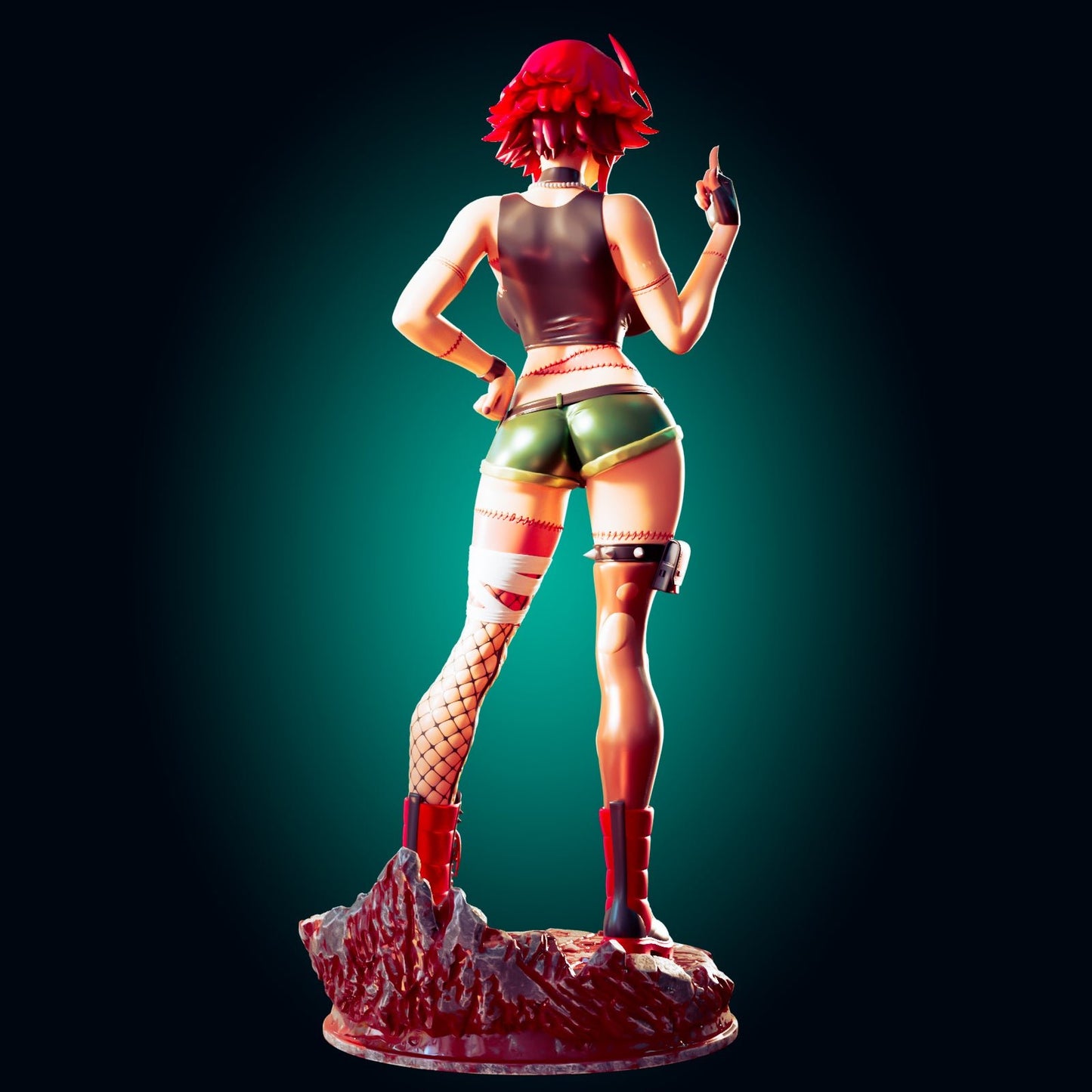 Rebel Queen of the Wasteland| Dark Fantasy Resin Figure - Ravenous Miniatures