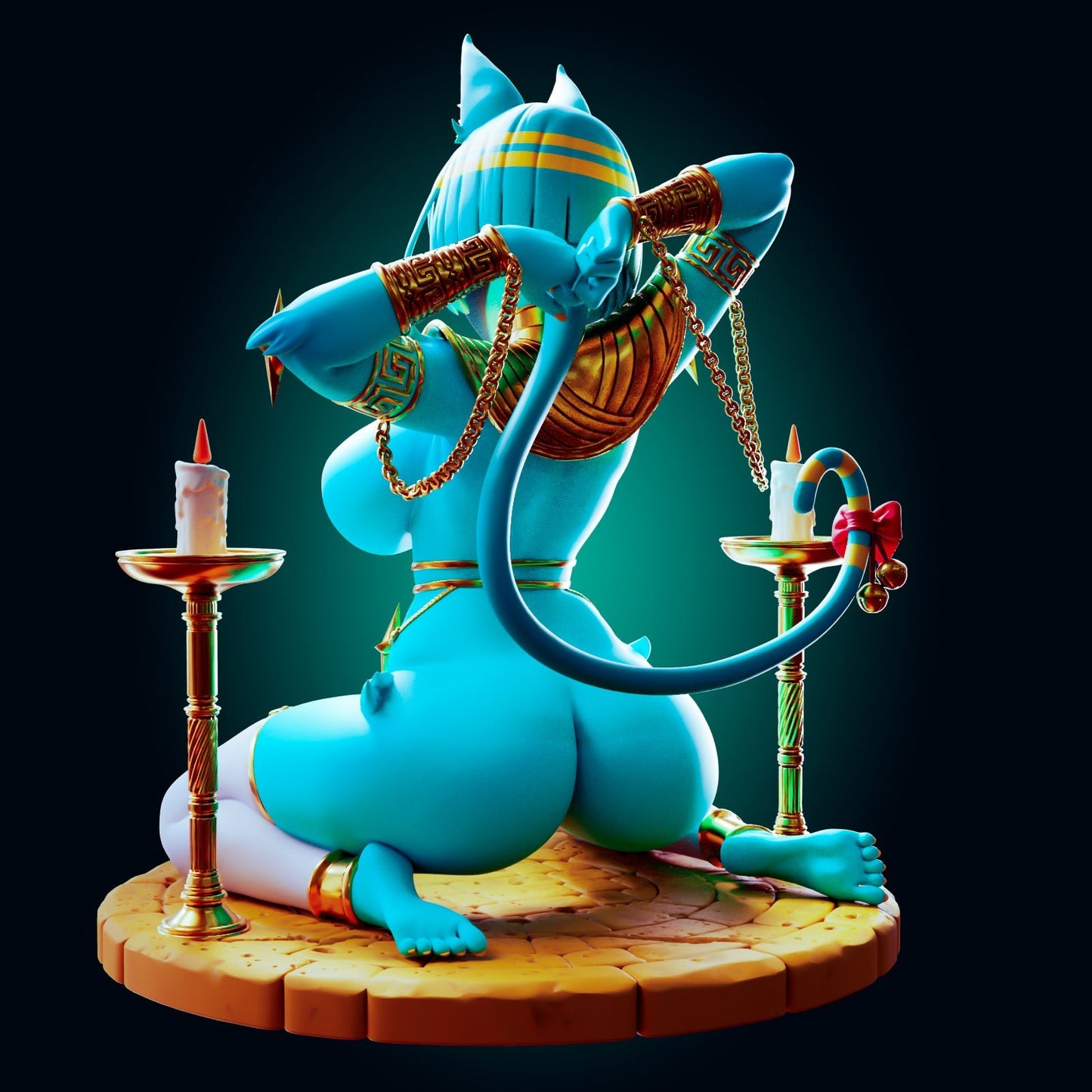 The Enigmatic Naga Priestess – Resin Fantasy Miniature - Ravenous Miniatures