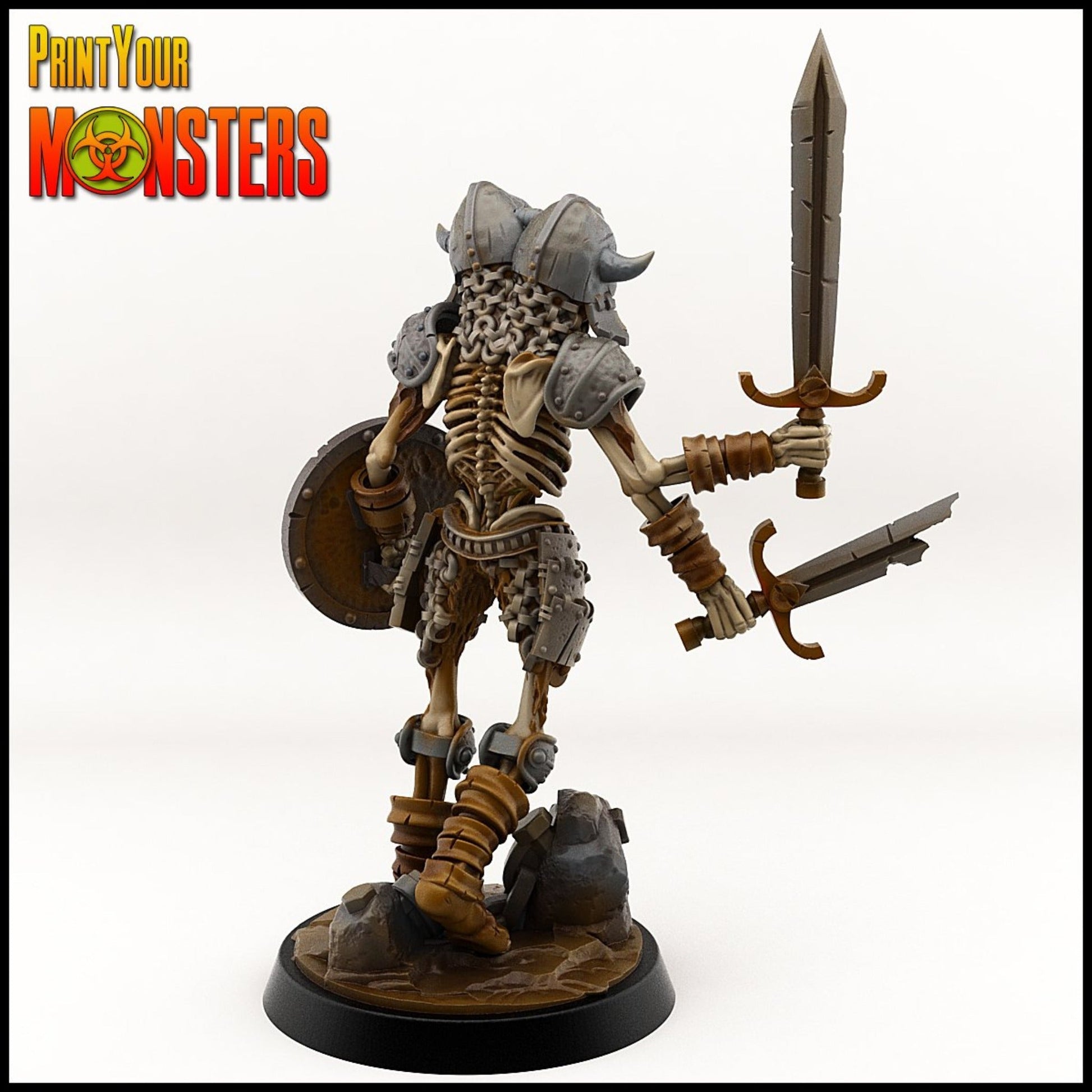 2headed-skeleton, Resin miniatures - Ravenous Miniatures