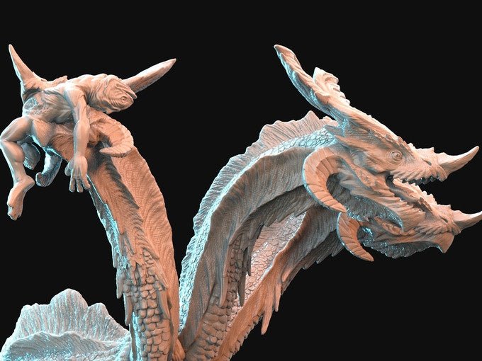 3 Headed Hydra, Resin miniatures - Ravenous Miniatures