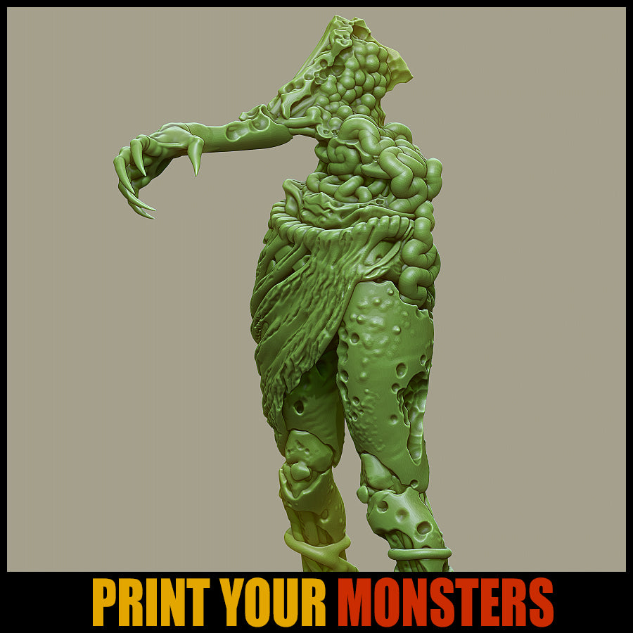 Dark Olive Green Collectible model half-zombie