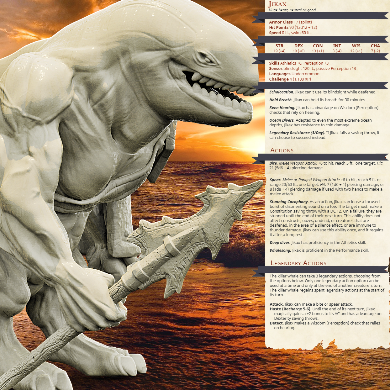 Jikax, Resin miniatures 11:56 (28mm / 34mm) scale Ravenous Miniatures