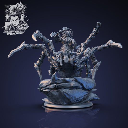 Abrisha, Dryder, Resin miniature, unpainted. - Ravenous Miniatures