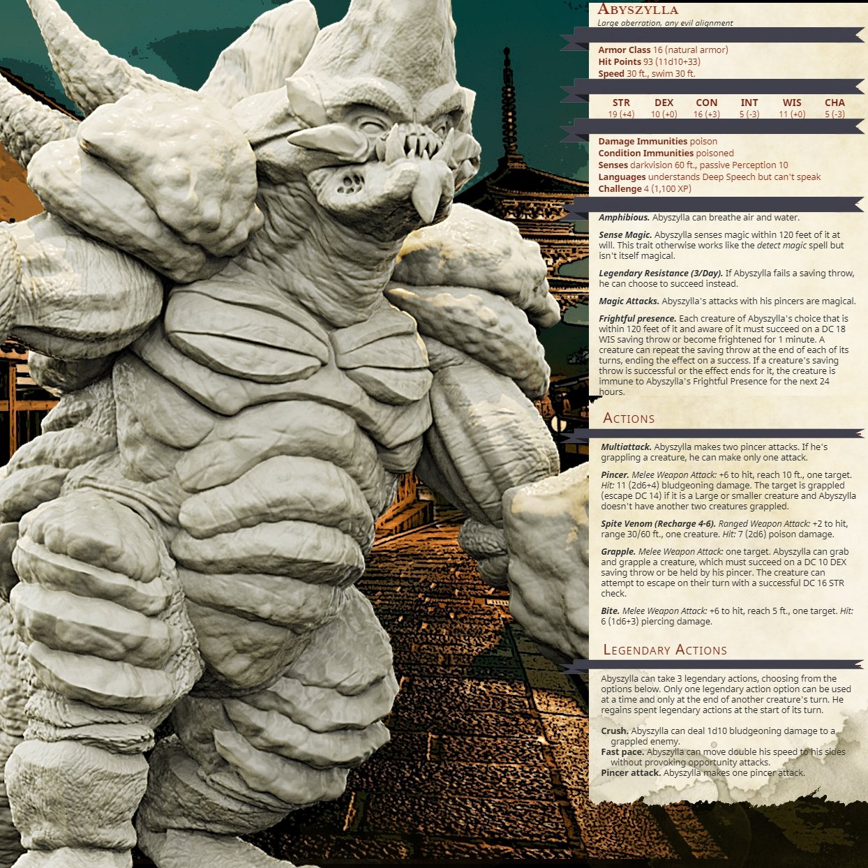 Abyzylla, Resin miniatures - Ravenous Miniatures