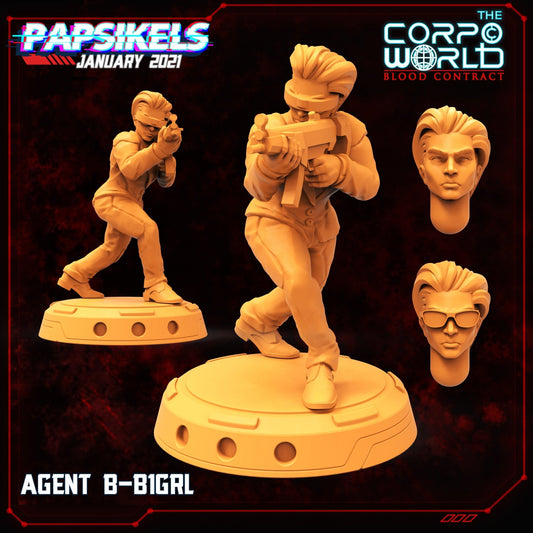 agent-female, Resin miniatures - Ravenous Miniatures