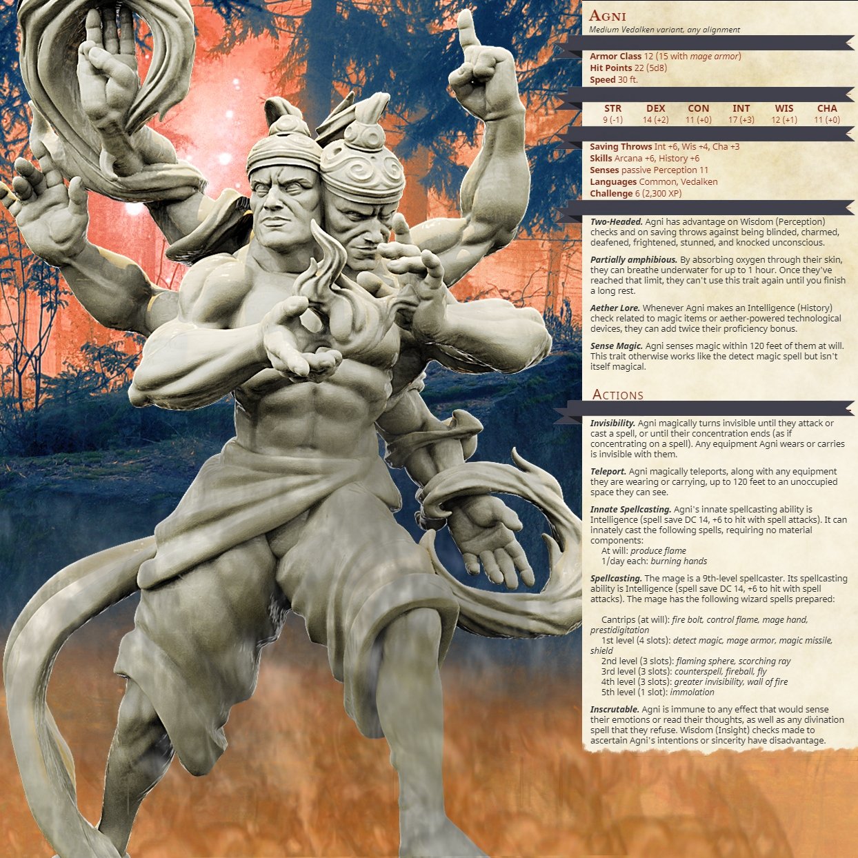 Agni, Resin miniatures - Ravenous Miniatures