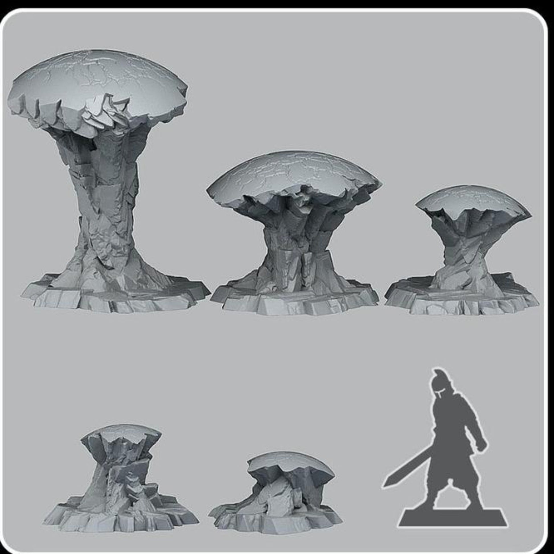 Alien ruin spheres, Resin miniatures - Ravenous Miniatures