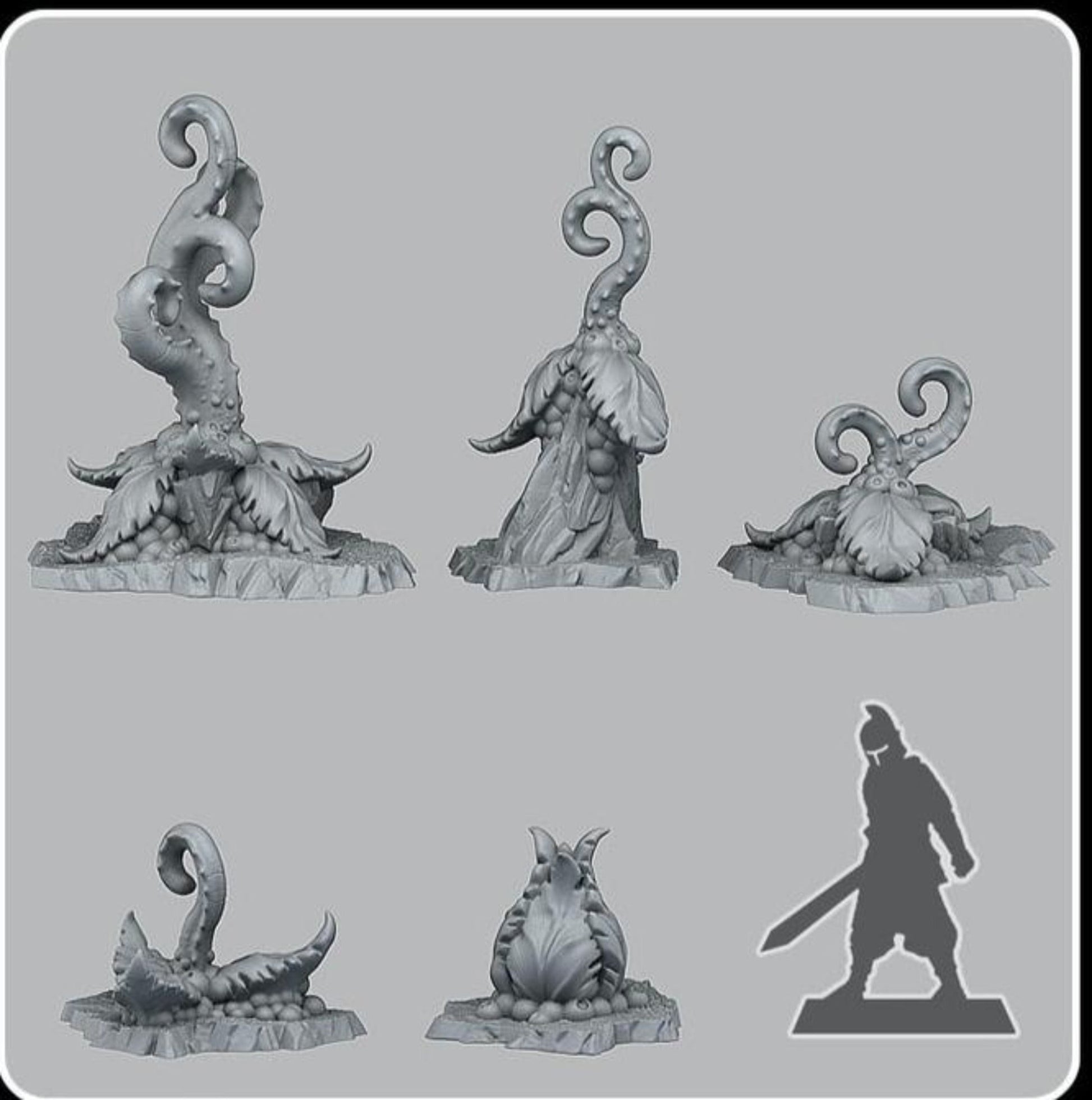 Alien Tentacle plants, Resin miniatures - Ravenous Miniatures