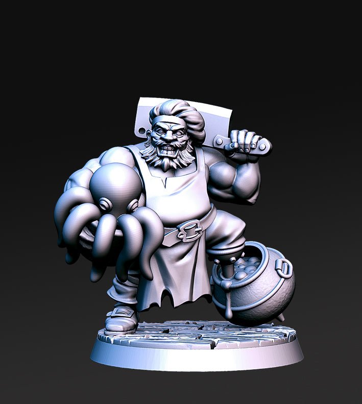 Badoff Peg-Leg (Dwarf), Resin miniatures 11:56 (28mm / 32mm) scale - Ravenous Miniatures