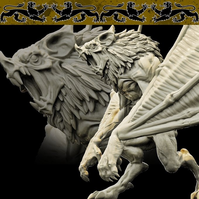 Camazotz, Resin miniatures 11:56 (28mm / 34mm) scale - Ravenous Miniatures