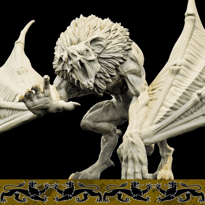 Camazotz, Resin miniatures 11:56 (28mm / 34mm) scale - Ravenous Miniatures