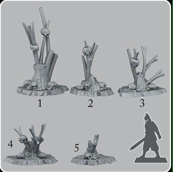 Cannibal feast Branches, Resin miniatures 11:56 (28mm / 32mm) scale - Ravenous Miniatures
