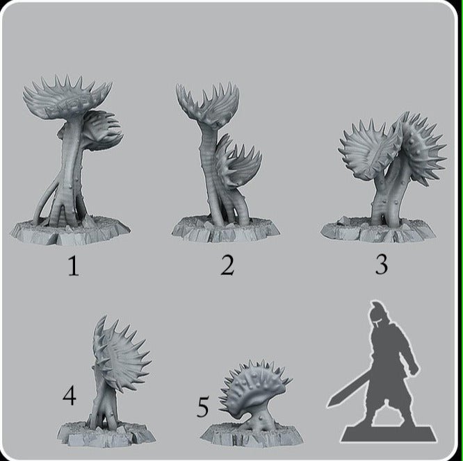 Carnivorous plants, Resin miniatures 11:56 (28mm / 32mm) scale - Ravenous Miniatures