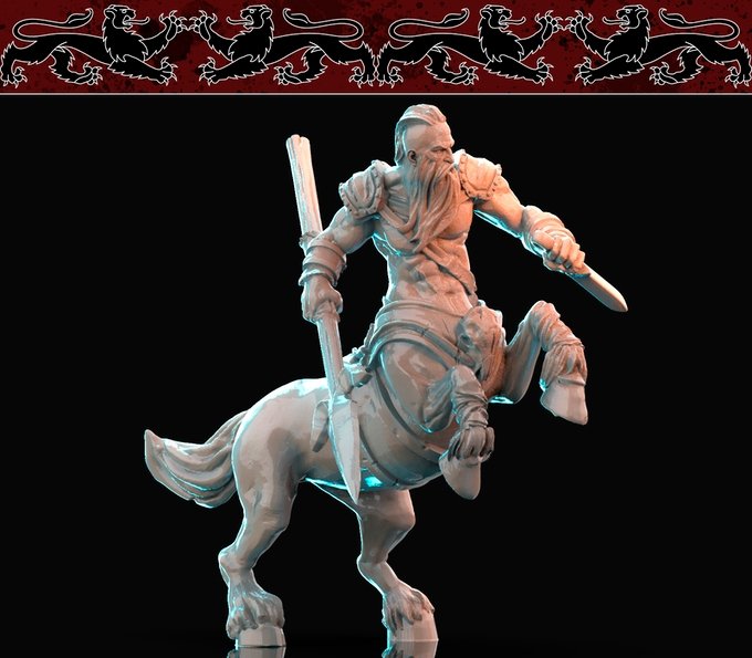 Centaur, Resin miniatures 11:56 (28mm / 32mm) scale - Ravenous Miniatures