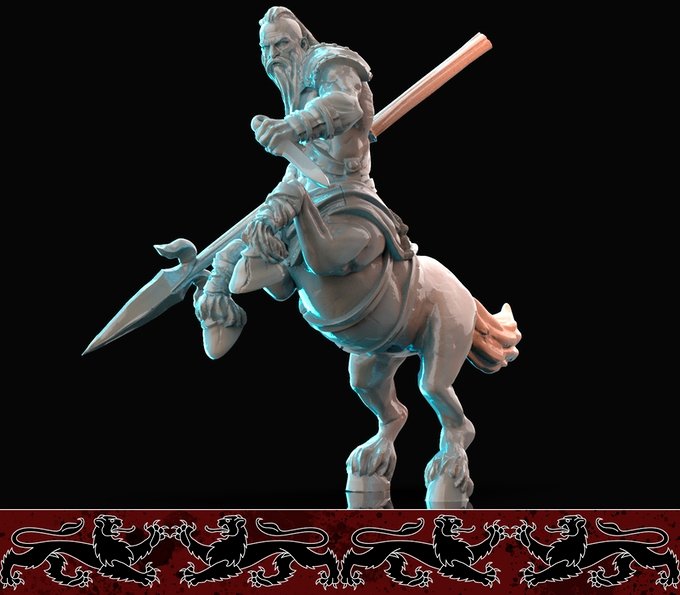Centaur, Resin miniatures 11:56 (28mm / 32mm) scale - Ravenous Miniatures