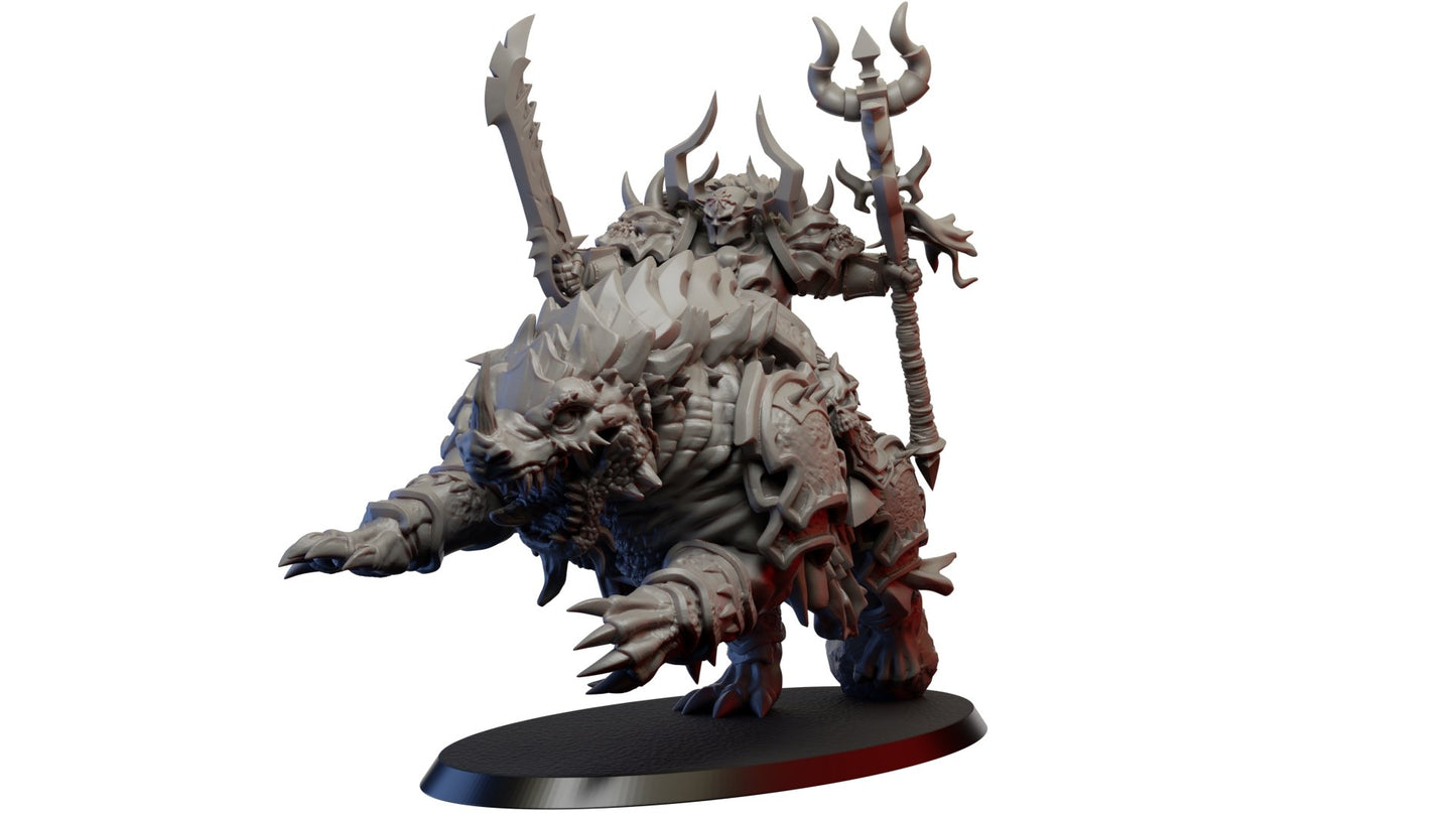 Chaos Charcadon Lord, Resin miniatures 11:56 (28mm / 32mm) scale - Ravenous Miniatures
