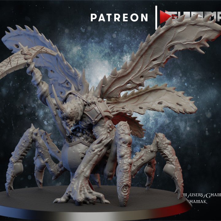 Chaos Prince of pestilence, Resin miniatures 11:56 (28mm / 32mm) scale - Ravenous Miniatures