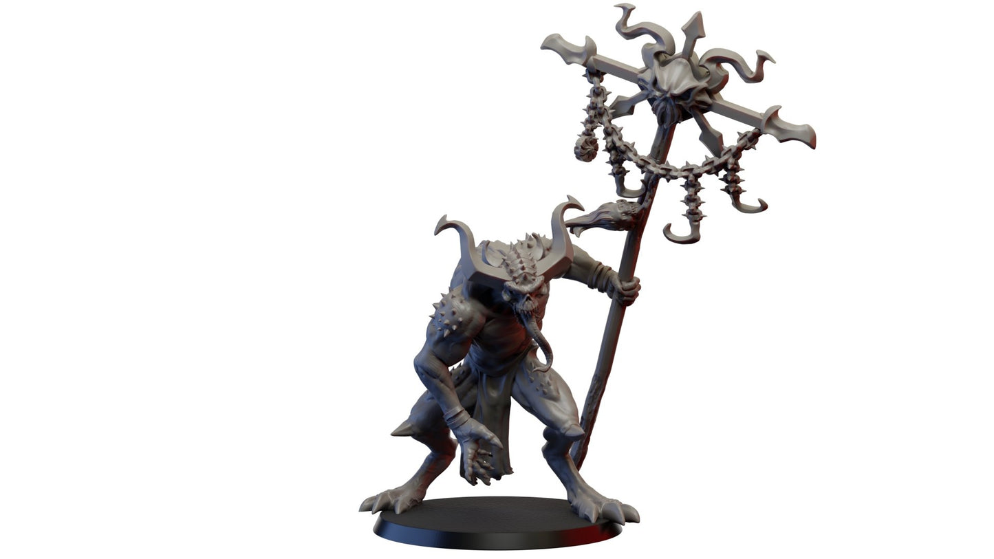Chaos warriors, Resin miniatures 11:56 (28mm / 32mm) scale - Ravenous Miniatures