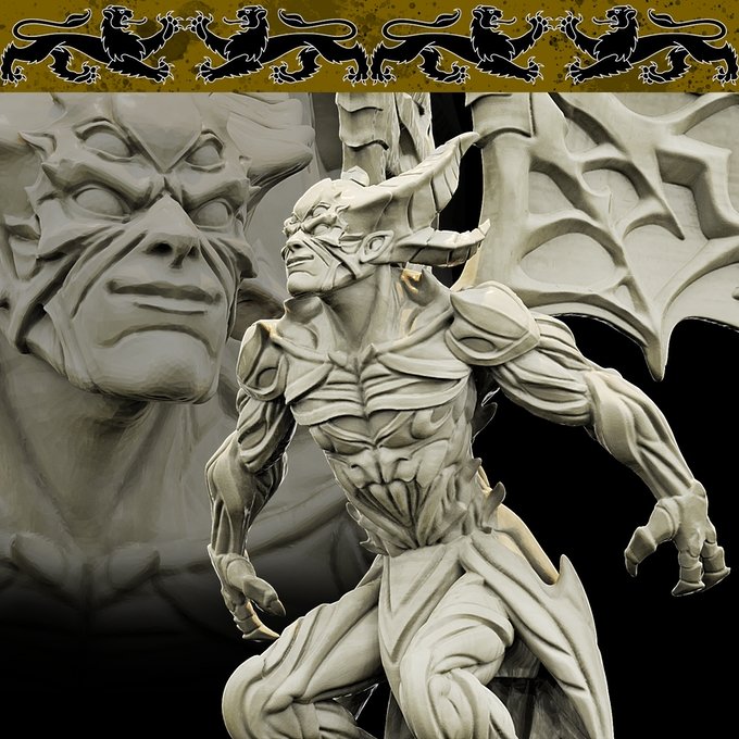 Chernobog, Resin miniatures 11:56 (28mm / 34mm) scale - Ravenous Miniatures