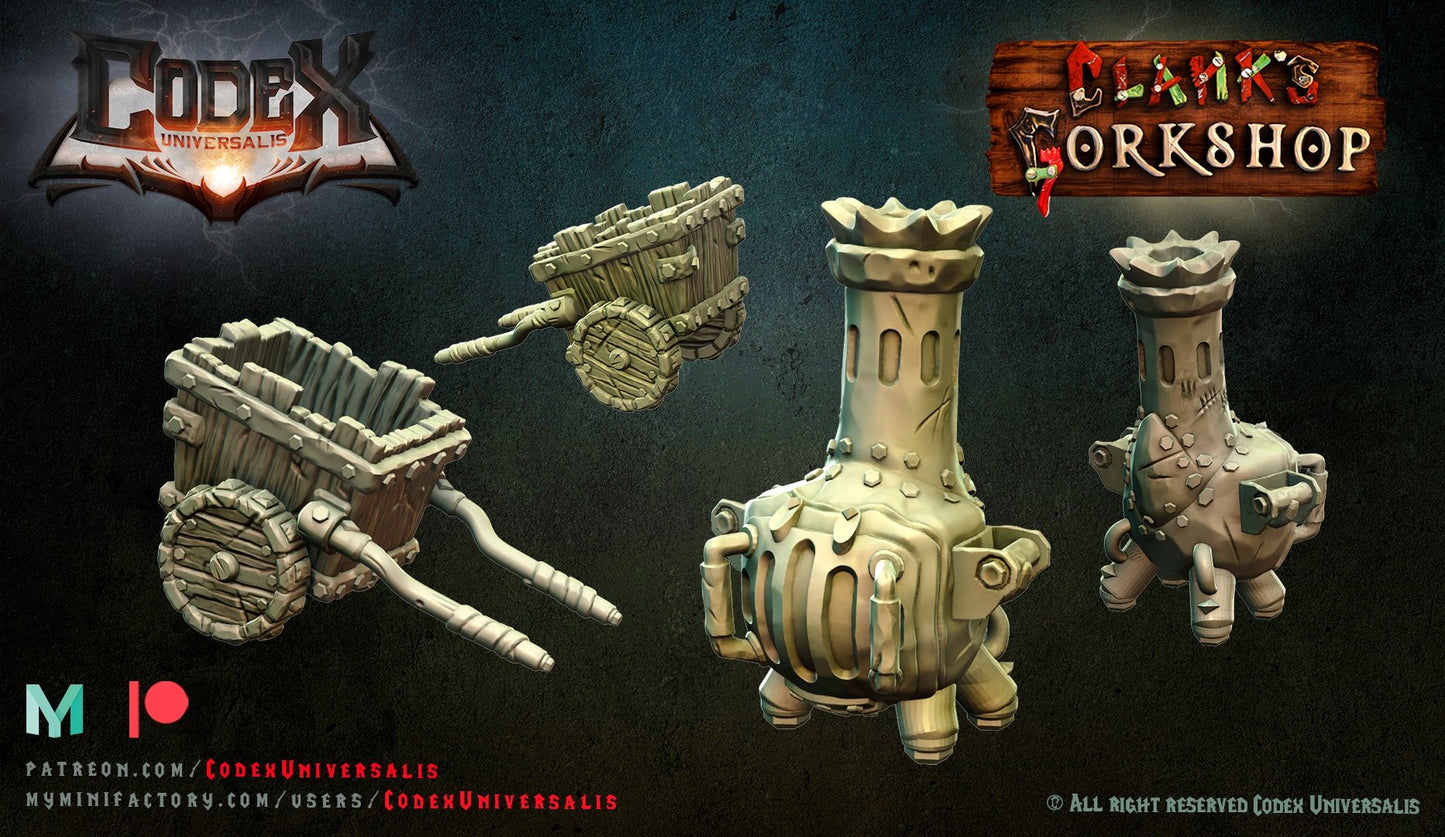 Clanks Gorkshop scatter terrain , Resin miniatures 11:56 (28mm / 32mm) scale - Ravenous Miniatures