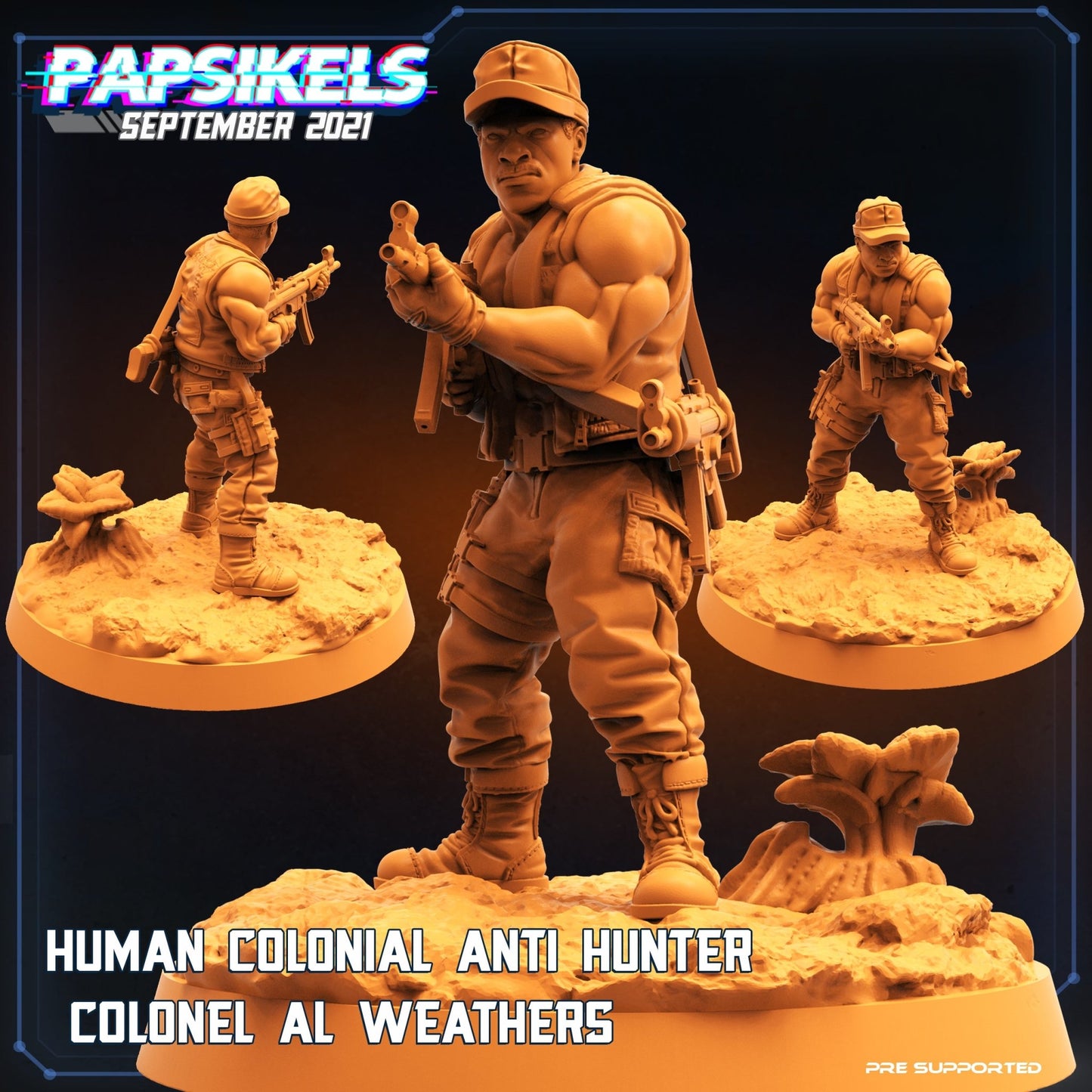 Colonel Al weathers, Resin miniatures, unpainted and unassembled - Ravenous Miniatures
