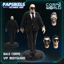 Load image into Gallery viewer, Corpo Body guard, 32mm Scale 3d Printed Resin Miniatures - Ravenous Miniatures
