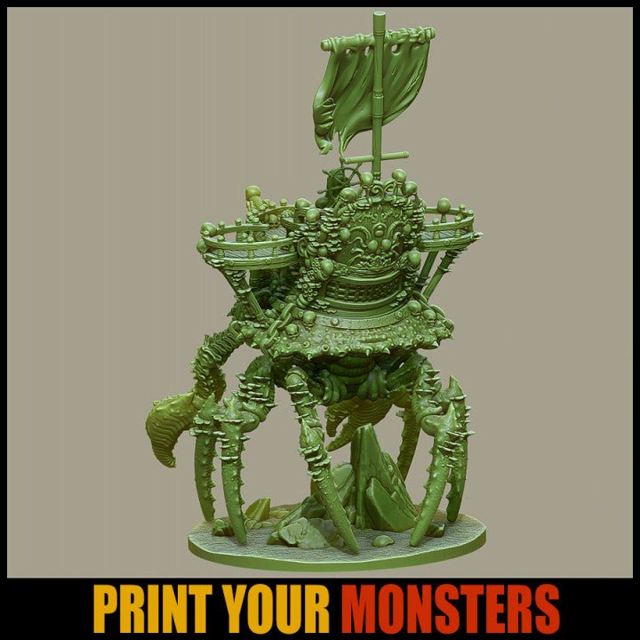 Crab Pirate ship (100mm), (28/32mm) resin miniatures for TTRPG and wargames - Ravenous Miniatures