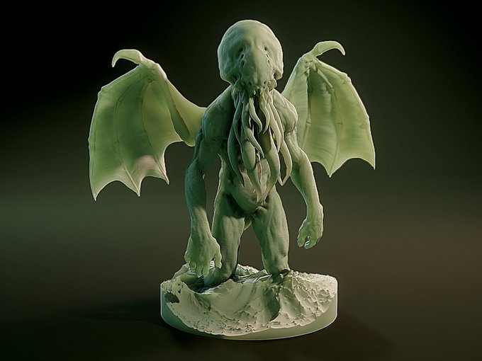 Cthulhu, Resin miniatures 11:56 (28mm / 34mm) scale - Ravenous Miniatures