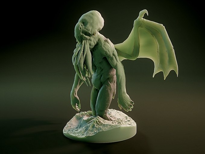 Cthulhu, Resin miniatures 11:56 (28mm / 34mm) scale - Ravenous Miniatures
