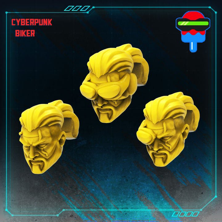 Cyberpunk Biker Geralt, 32mm Scale 3d Printed Resin Miniatures - Ravenous Miniatures