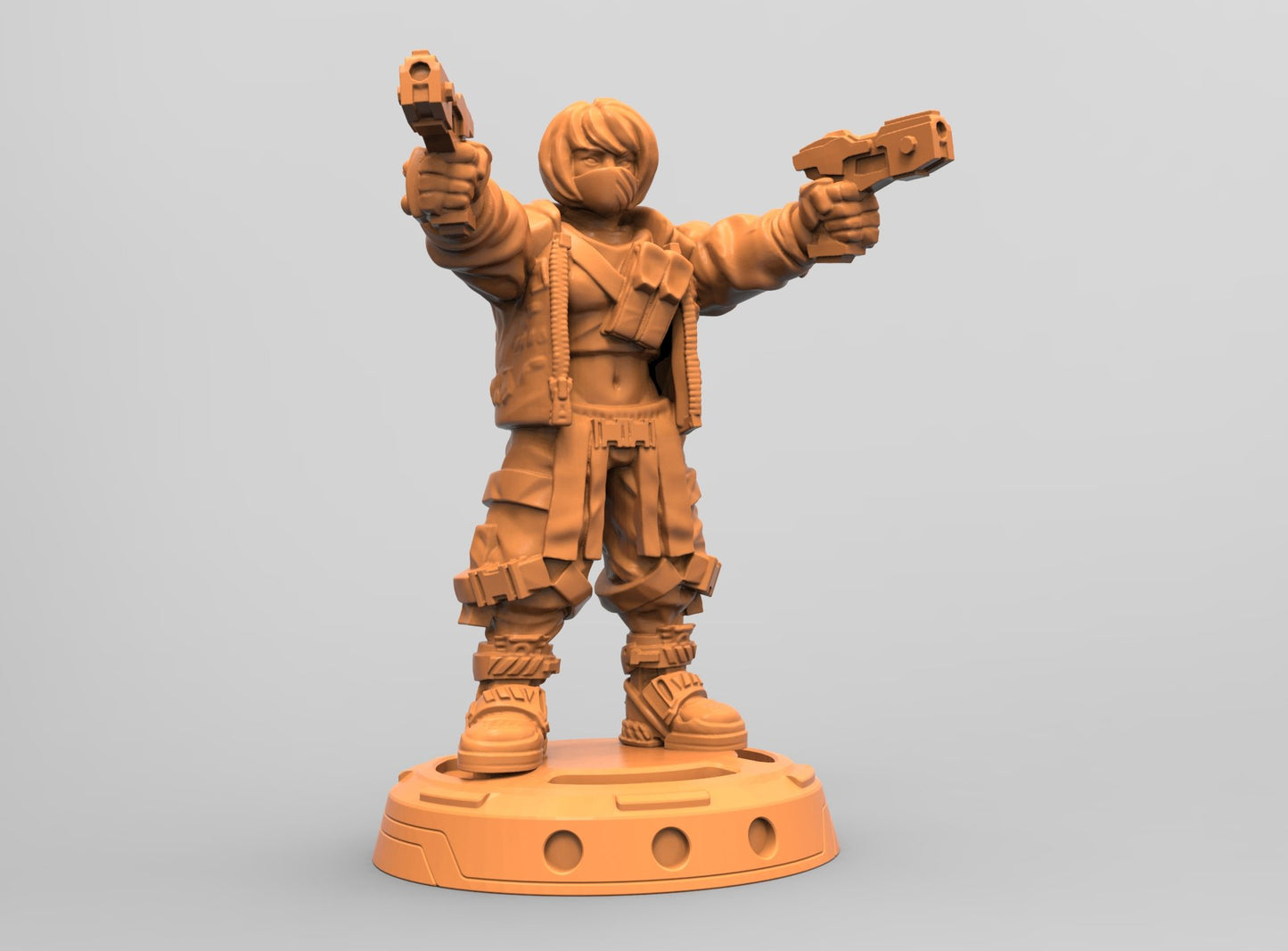 Cyberpunk Danger Girls, 32mm Scale 3d Printed Resin Miniatures - Ravenous Miniatures