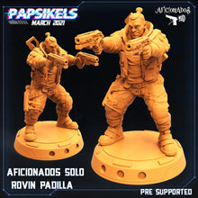 Load image into Gallery viewer, Cyberpunk Merc, 32mm Scale 3d Printed Resin Miniatures - Ravenous Miniatures
