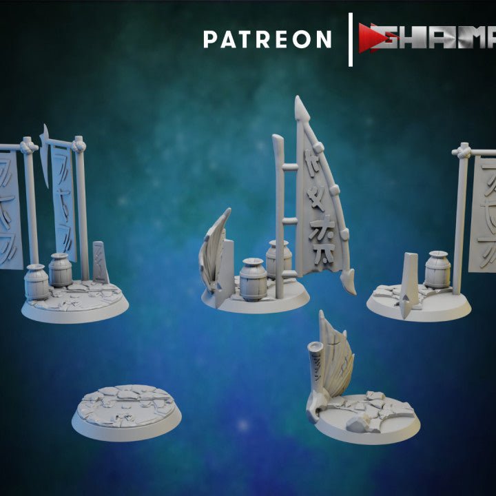 Dark Elda Bases, Resin miniatures 11:56 (28mm / 32mm) scale - Ravenous Miniatures