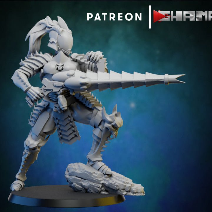 Dark Elda Cabal, Resin miniatures 11:56 (28mm / 32mm) scale - Ravenous Miniatures