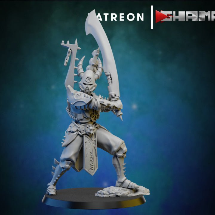 Dark Elda Incubus , Resin miniatures 11:56 (28mm / 32mm) scale - Ravenous Miniatures