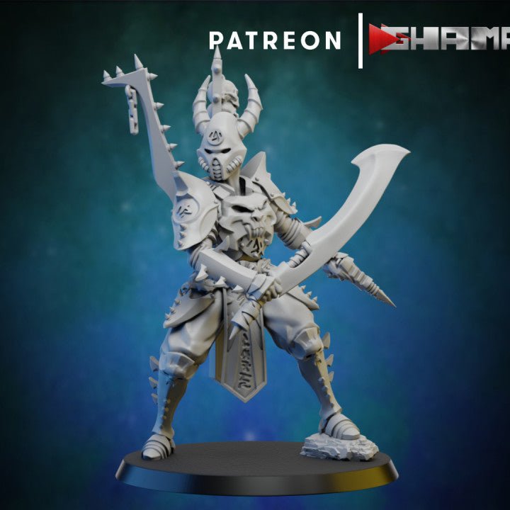 Dark Elda Incubus , Resin miniatures 11:56 (28mm / 32mm) scale - Ravenous Miniatures